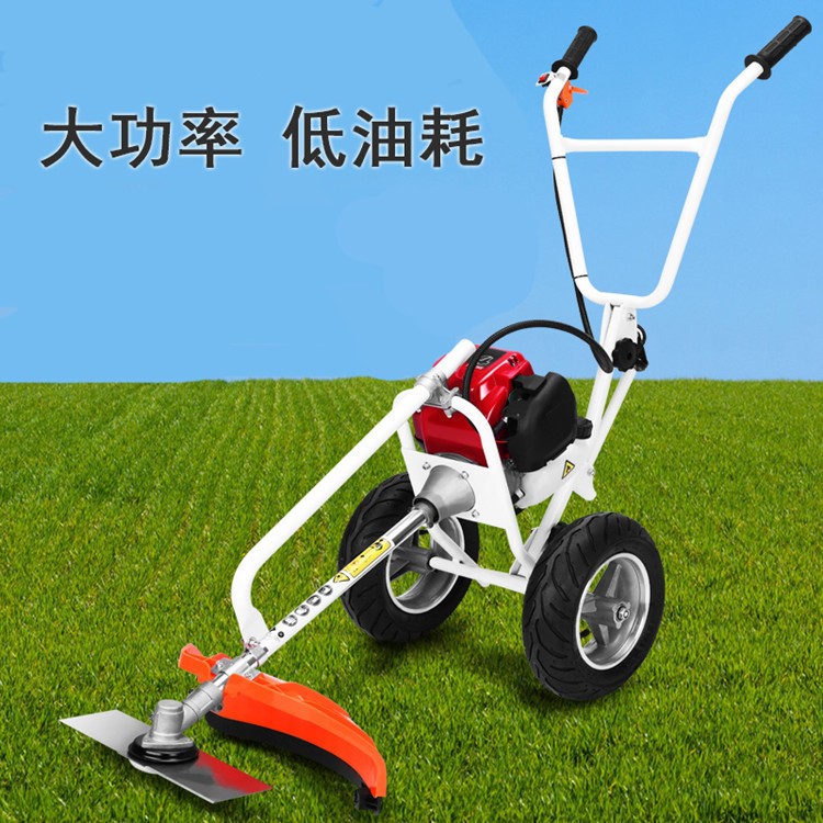 手推自走式割草機園林綠化小型修建機便攜式綠化園林汽油打草機