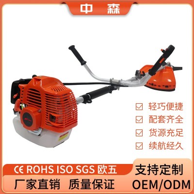 割草機松土橙紅色小型汽油打草機多功能大功率側掛除草機可批發(fā)