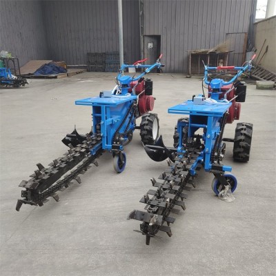 自來水管道鏈條式開溝機(jī) 誠譽 液壓開槽機(jī) 種植山藥挖槽機(jī)