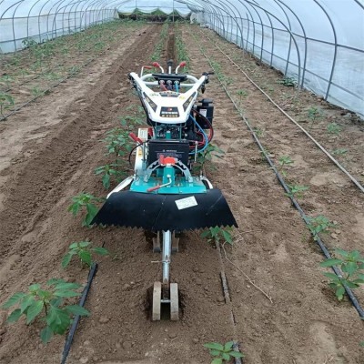 開溝機小型 農用視頻 新型皮帶大馬力開溝培土一體機