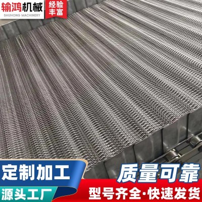 不銹鋼網(wǎng)帶食品清洗風(fēng)干機(jī)傳送帶工業(yè)碳鋼重型耐高溫網(wǎng)鏈 輸送帶