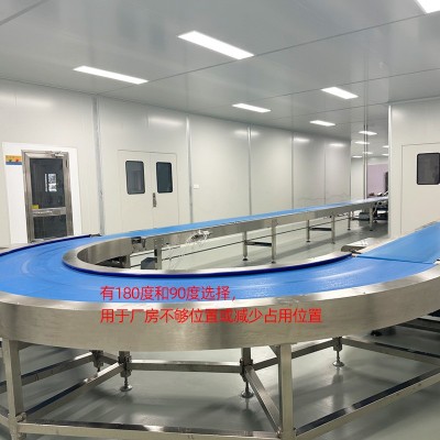 餅干流水線轉(zhuǎn)彎平彎過渡輔助輸送帶全自動輸送機餅干生產(chǎn)設備