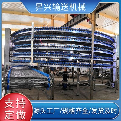 304螺旋塔輸送機耐高溫耐腐蝕食品烘干輸送線多層網鏈螺旋冷卻塔