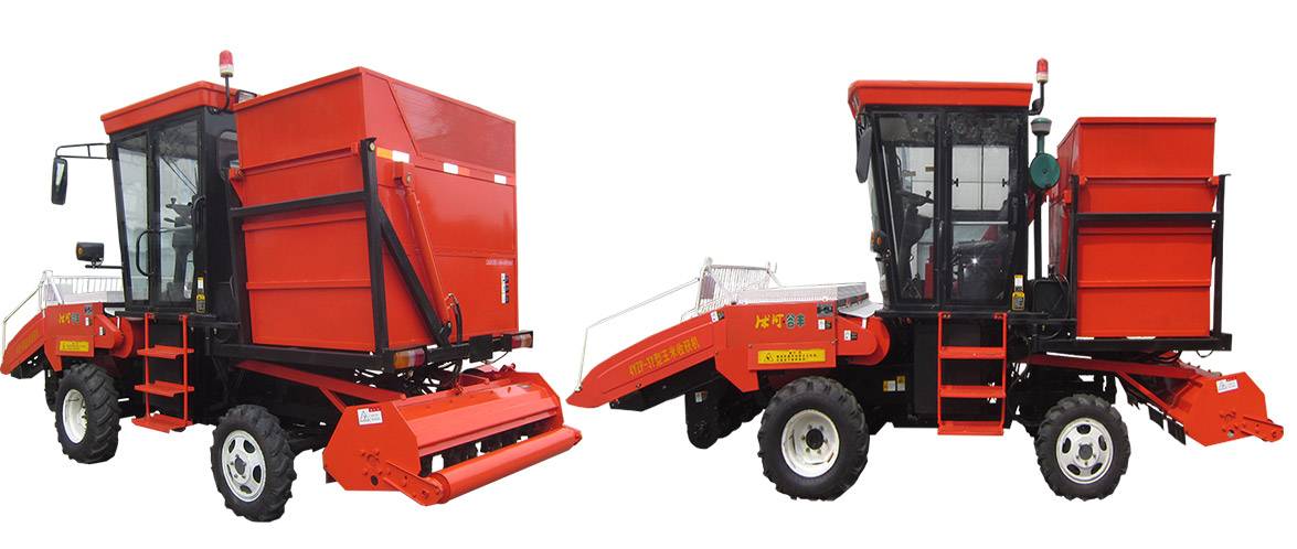 沭河4YZP-3Y玉米收獲機側(cè)面圖_02