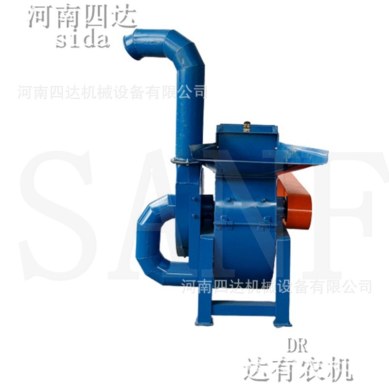 河南四達(dá)萬能粉碎機 飼料粉碎機 玉米秸稈粉碎機青貯豬飼料