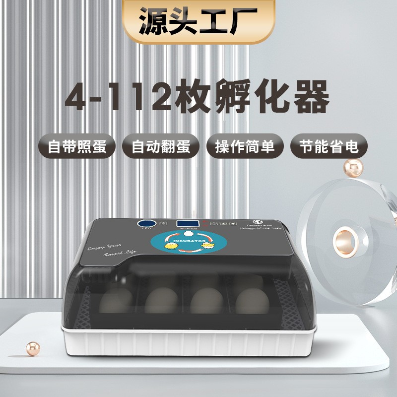 廠家直供12枚迷你小雞孵化器孵蛋器 鴿子孵化機自動孵化養殖機器