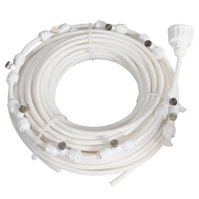 戶外噴霧噴淋降溫低壓冷卻系統消毒蔬菜打濕花園廠房除塵霧化套裝 1套