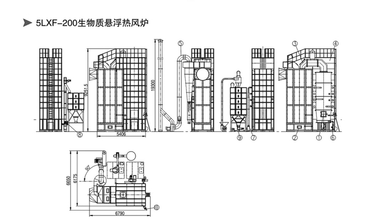 谷陽5LXF-200生物質(zhì)懸浮熱風爐