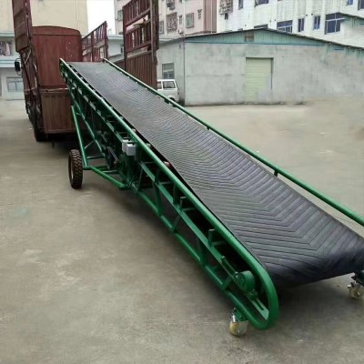 廣西皮帶輸送機大米輸送帶自動升降皮帶輸送帶小型爬坡升降輸送帶